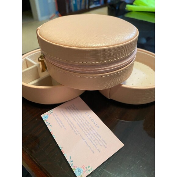 NWT Celosia Travel Jewelry Organizer, with detachable portable  travel case pink - Picture 11 of 12